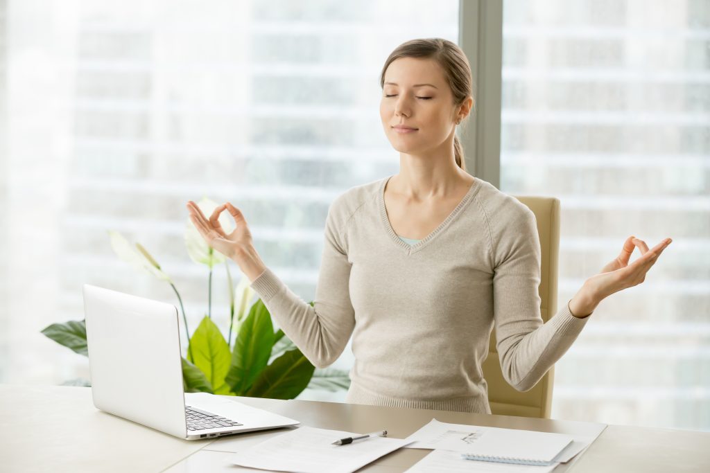 Image illustration femme zen